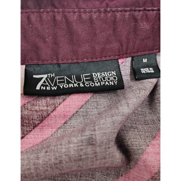 7TH AVE NEW YORK & COMPANY Women's Button Top Sz M / Medium - Picture 4 of 4